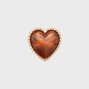 PRENDEDOR CORAZON ENTORCHADO COBRE