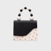 MONA BEADED LUNCH BAG NEGRO
